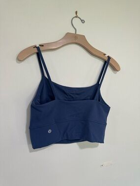 Lululemon Dusty Blue Cropped Sports Tank